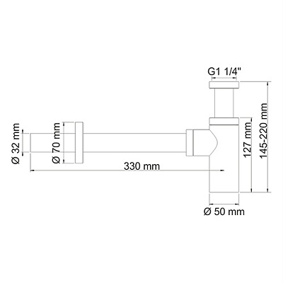 Сифон для раковины WasserKRAFT A070