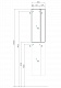 Шкаф - колонна Aquaton Терра 1-створчатый дуб кантри, антрацит 1A247503TEKA0