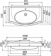 Раковина Opadiris Виктория 1000 белая 030400-u-01