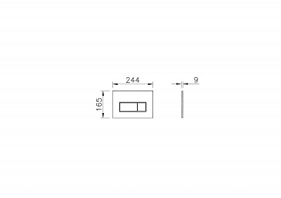 Клавиша смыва Vitra Root Square 740-2311