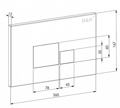 Комплект унитаза с инсталляцией D&K DS1021606 (клавиша хром)